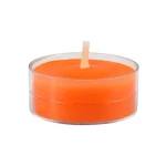 شمع ساخته شده با رنگ شمع نارنجی خمیری