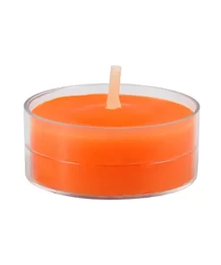 شمع ساخته شده با رنگ شمع نارنجی خمیری