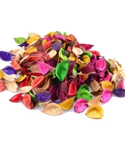 گل خشک رنگی جهت تزئین شمع