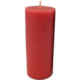شمع ساخته شده با رنگ قرمز مات