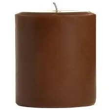 شمع ساخته شده با رنگ شکلاتی