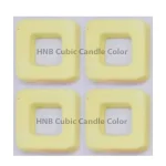 رنگ شمع مکعبی زرد پاستیلی