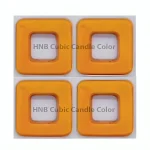 رنگ شمع مکعبی پرتقالی