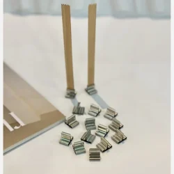 پایه فلزی فیتیله چوبی