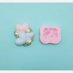 قالب سیلیکونی قلب و گل