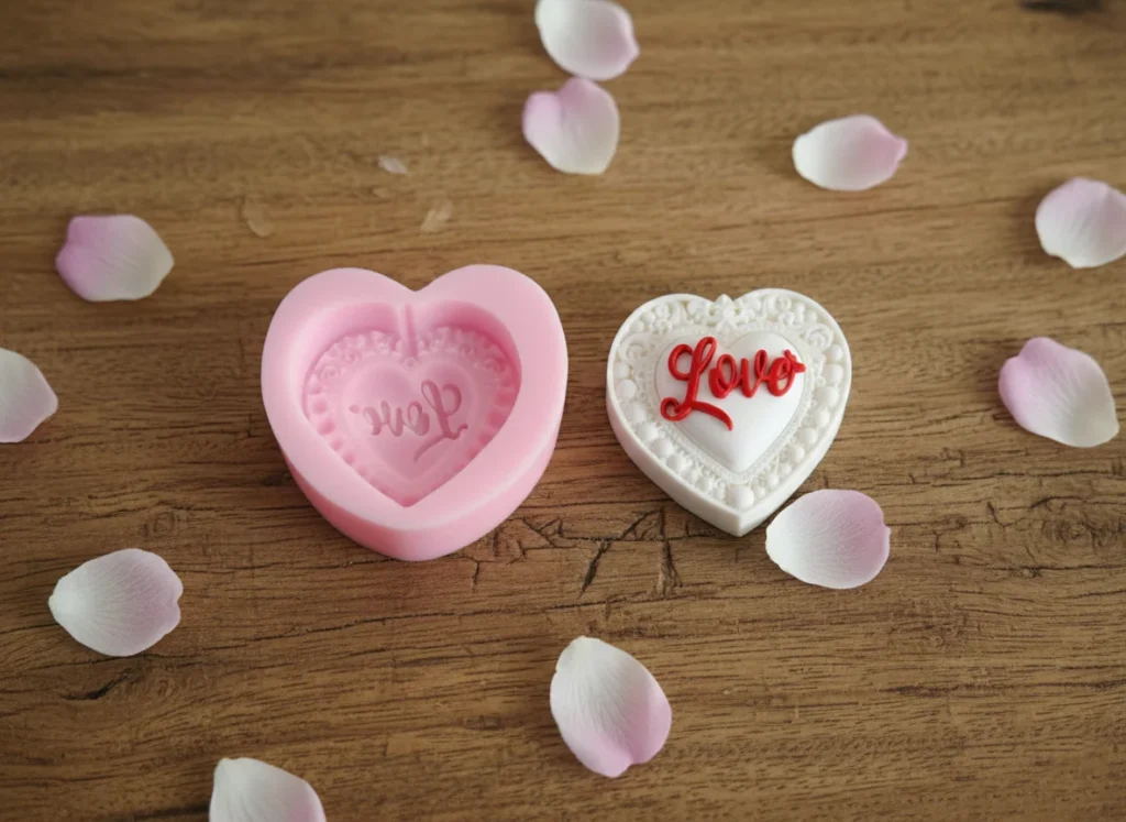 قالب سیلیکونی قلب لاو