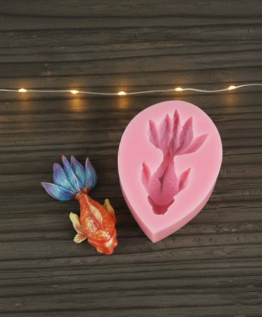 قالب سیلیکونی ماهی دم دار